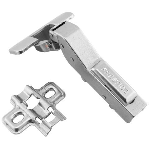 Zawias meblowy kątowy 30° PRESTIGE z samodociągiem CLIP-ON GTV