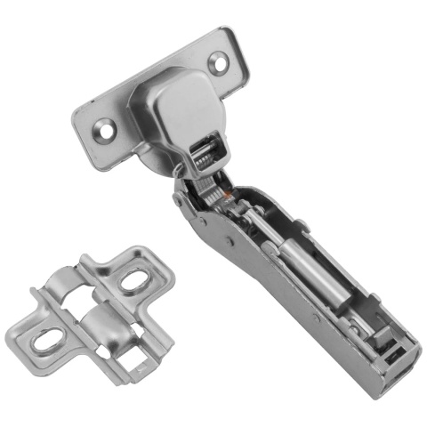 Zawias meblowy kątowy 30° PRESTIGE z samodociągiem CLIP-ON GTV