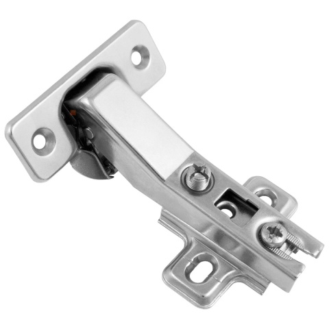 Zawias meblowy kątowy 45° KT + Prowadnik H-2 GTV