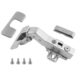 Zawias meblowy kątowy 45° PRESTIGE z samodociągiem CLIP-ON GTV