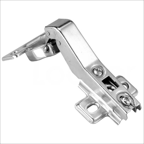 Zawias meblowy kątowy AGV 45° + Prowadnik H-2 AMIX