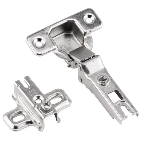 Zawias meblowy kątowy AGV minus 30° + Prowadnik H-4 AMIX