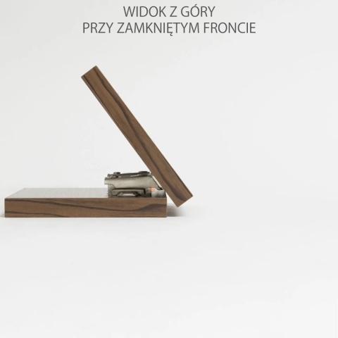 Zawias meblowy kątowy AGV minus 30° + Prowadnik H-4 AMIX