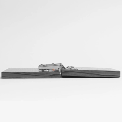 Zawias meblowy nakładany X91 samodomyk Czarny EMUCA