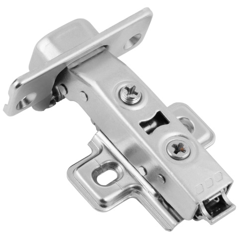 Zawias meblowy nakładany X91R samodomyk Nikiel EMUCA