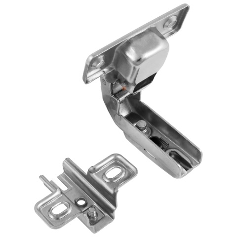 Zawias meblowy równoległy krótki KT 90° + Prowadnik H-6 GTV