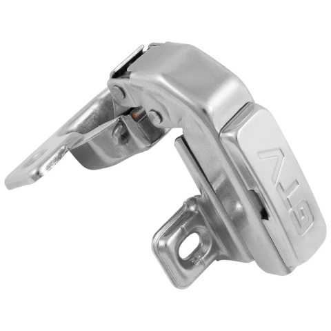 Zawias meblowy równoległy krótki KT 90° + Prowadnik H-6 GTV