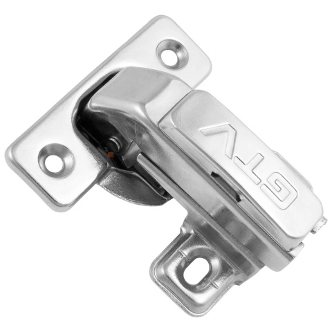 Zawias meblowy równoległy krótki KT 90° + Prowadnik H-6 GTV