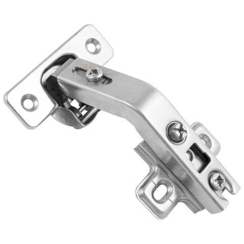 Zawias meblowy uzupełniający 135° KT + Prowadnik H-0 GTV