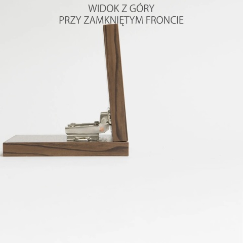 Zawias meblowy wpuszczany AGV 110° + Prowadnik H-0 CLIP-ON AMIX