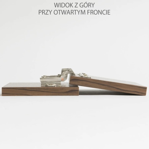 Zawias meblowy wpuszczany AGV 110° + Prowadnik H-0 CLIP-ON AMIX