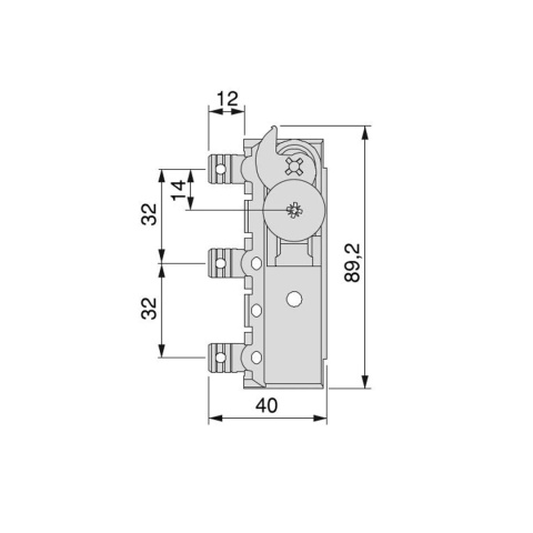 Zawieszka meblowa Levelup 2 regulowana L+P niewidoczna Emuca