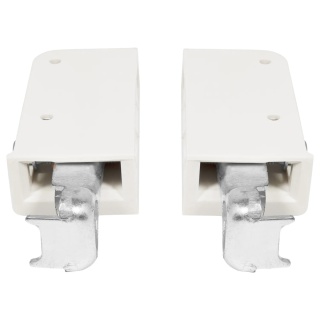 Zawieszka meblowa regulowana Hover L+P Biała + szyna EMUCA