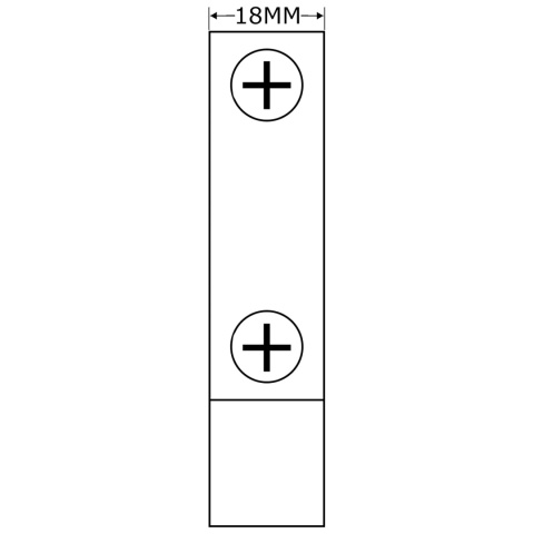 Zawieszka meblowa regulowana ZUS01 Biała AMIX