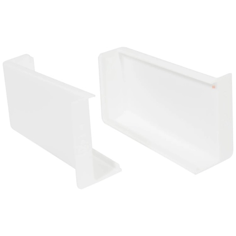 Zawieszka meblowa regulowana do szafek CAMAR 806 L+P + zaślepka Biała