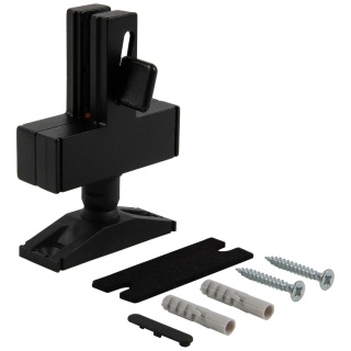 Komplet mocowań do podłogi/sufitu ZERO Czarny