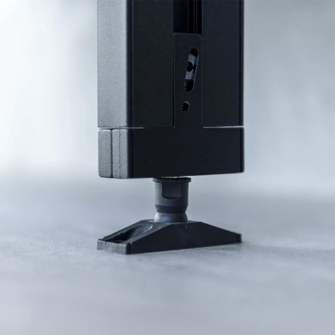 Komplet mocowań do podłogi/sufitu ZERO Czarny