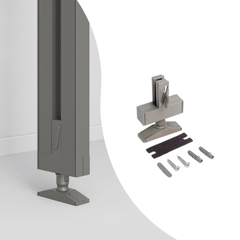 Komplet mocowań do podłogi/sufitu ZERO Kaszmir