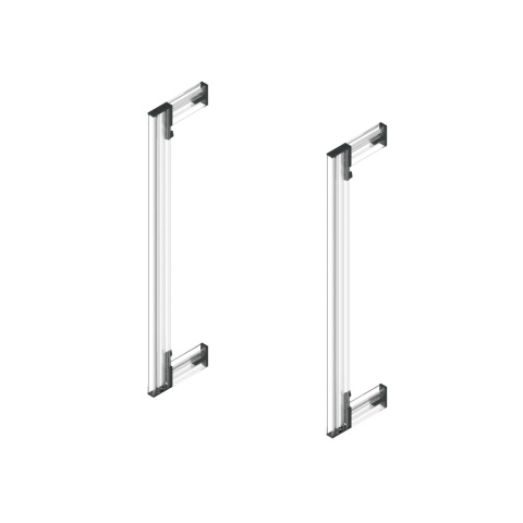 Komplet mocowań do ściany ZERO Czarny