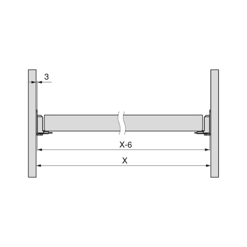 Komplet mocowań do stojaków szafy Hack ZERO Czarny