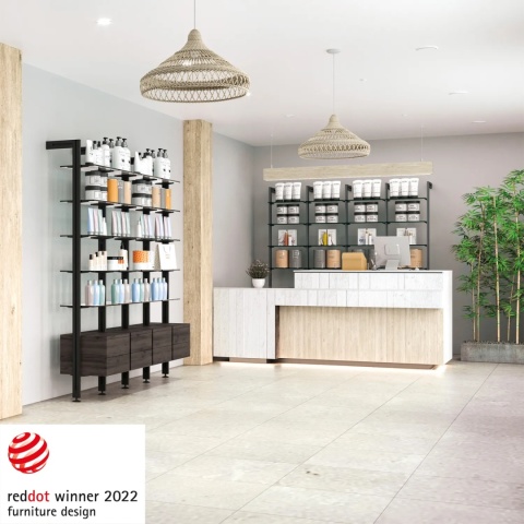 Komplet wsporników do półek ZERO Czarny