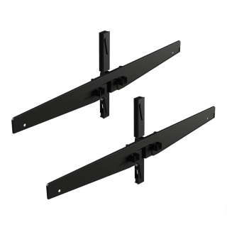 Komplet wsporników do półki aluminiowej ZERO Czarny