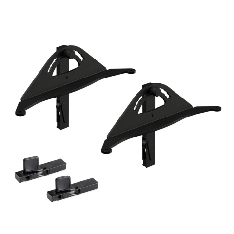 Komplet wsporników do półki pochylonej ZERO Czarny