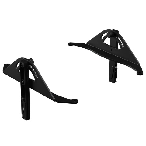 Komplet wsporników do półki pochylonej ZERO Czarny