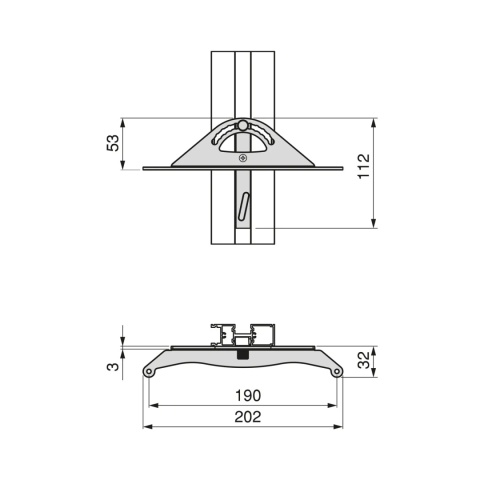 Komplet wsporników do półki pochylonej ZERO Czarny