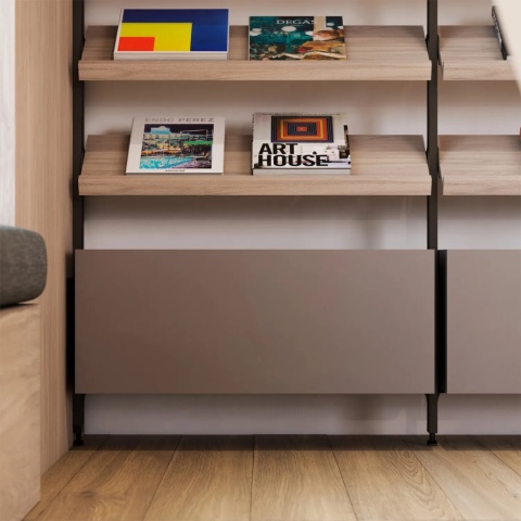 Komplet wsporników do półki pochylonej ZERO Czarny