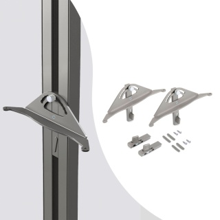 Komplet wsporników do półki pochylonej ZERO Kaszmir