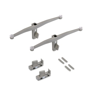 Komplet wsporników do półki ze szkła ZERO Kaszmir