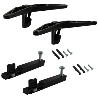 Komplet wsporników do szafek ZERO Czarny