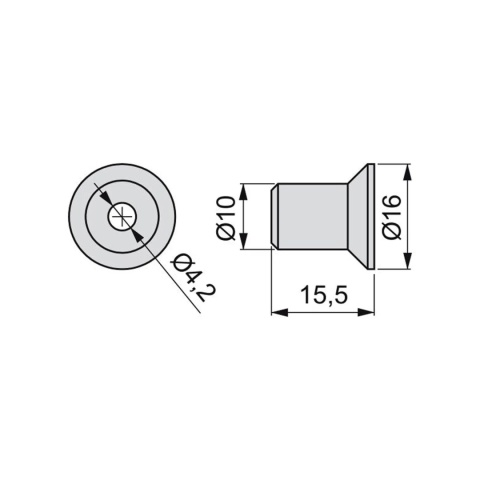 Mocowanie niewidoczne klip do cokołu Emuca