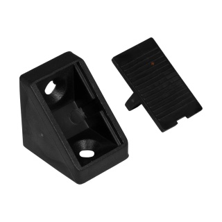 Podpórki Komandorki Łączniki półek K-01 1 szt Czarne