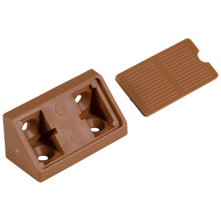 Podpórki Komandorki Łączniki półek K-02 1 szt Orzech