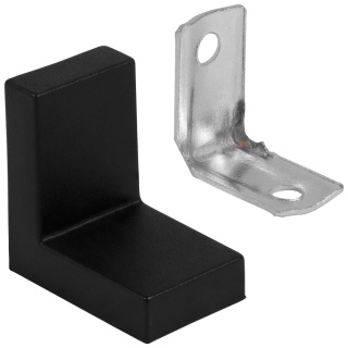 Podpórki Komandorki Łączniki półek Z-03 1 szt Czarne