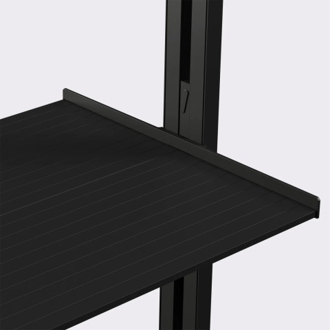 Profil do wykonania półek aluminiowych ZERO Czarny