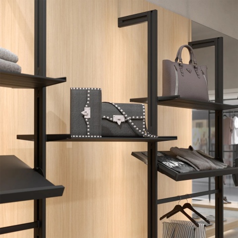 Profil do wykonania półek aluminiowych ZERO Czarny