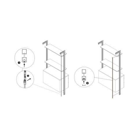 Profil rozpraszający ZERO 1,1 m Biały Emuca