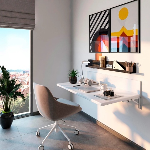 Składany wspornik półki Podpórka L-400 Emuca 4szt