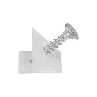 Stabilizator ścianki tylnej z wkrętem 3.5x20mm 1 szt Przezroczysty