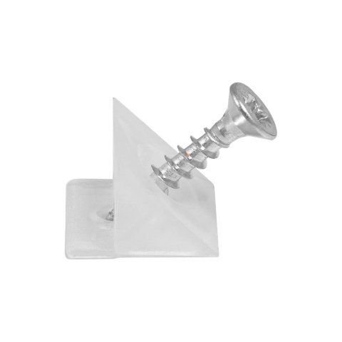 Stabilizator ścianki tylnej z wkrętem 3.5x20mm 1 szt Przezroczysty