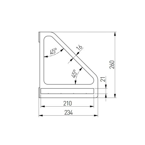 Wspornik półki Podpórka pod półkę Ingrid GTV