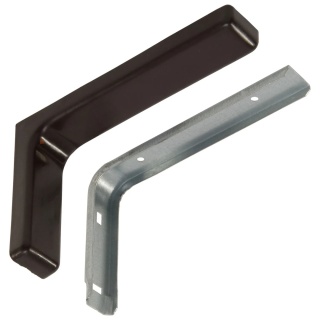 Wspornik półki Podpórka pod półkę z osłonką L-120mm Ciemny brąz LEBA