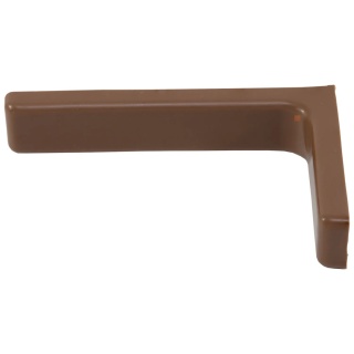 Wspornik półki Podpórka pod półkę z osłonką L-120mm Jasny brąz LEBA