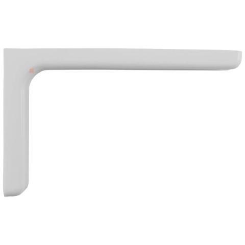 Wspornik półki Podpórka pod półkę z osłonką L-240mm Biały LEBA