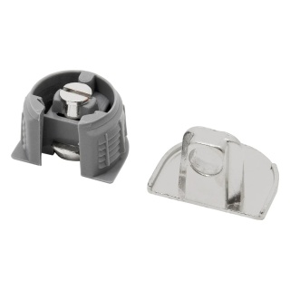 Zaczep klinowy UniBlock fi18mm na płytę 19mm Emuca