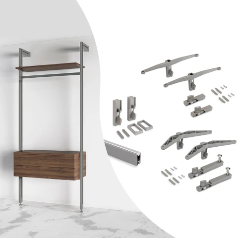 Zestaw 1x półka 1x moduł 1x drążek do ZERO Kaszmir