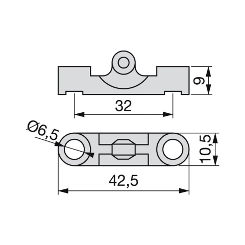 Złącze meblowe szybkozłącze mimośrodowe Emuca